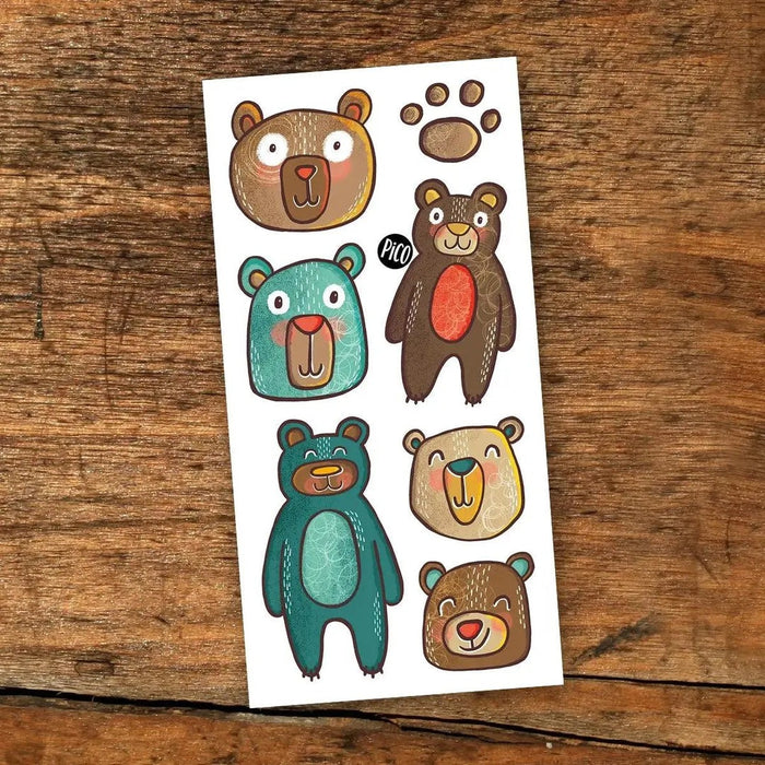 Pico Temporary Tattoos - Smiley Bears