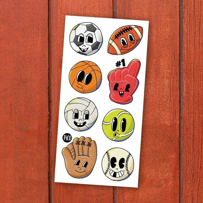 Pico Temporary Tattoos - Sports Balls