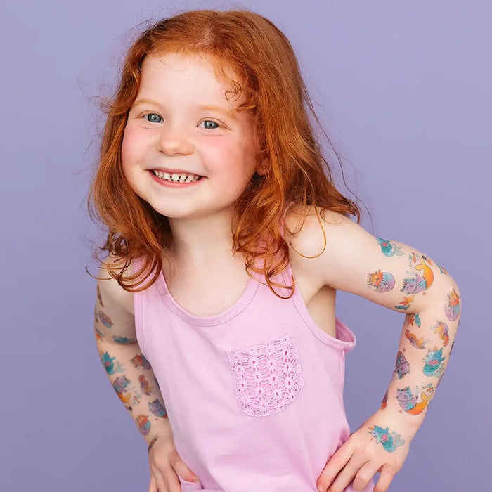 Pico Temporary Tattoos - The Cat-Mermaids