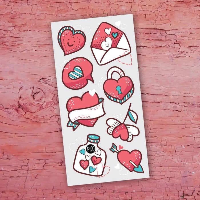 Pico Temporary Tattoos - Valentine's Day