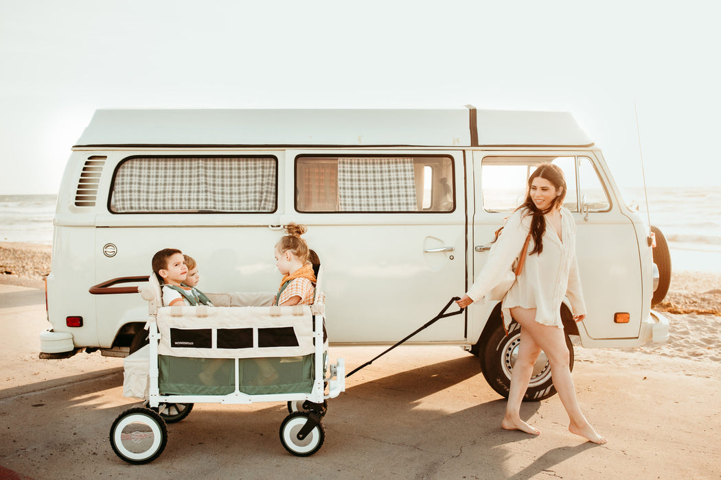vw bus stroller wagon WonderFold VW4 Luxe Quad Stroller Wagon