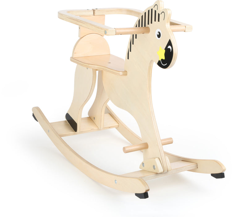 Small Foot Rocking Horse with Protective Ring