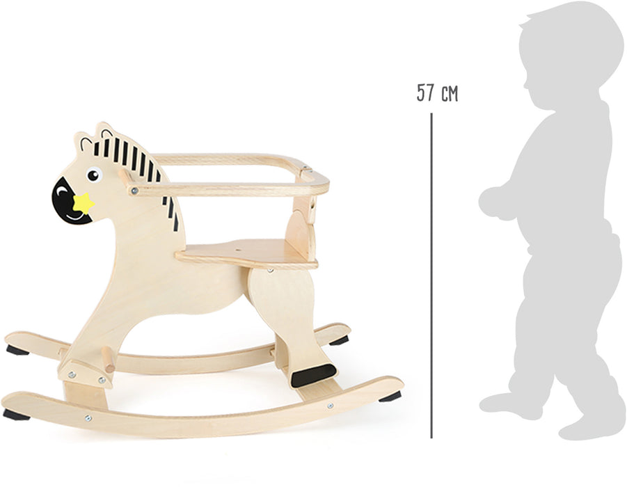 Small Foot Rocking Horse with Protective Ring