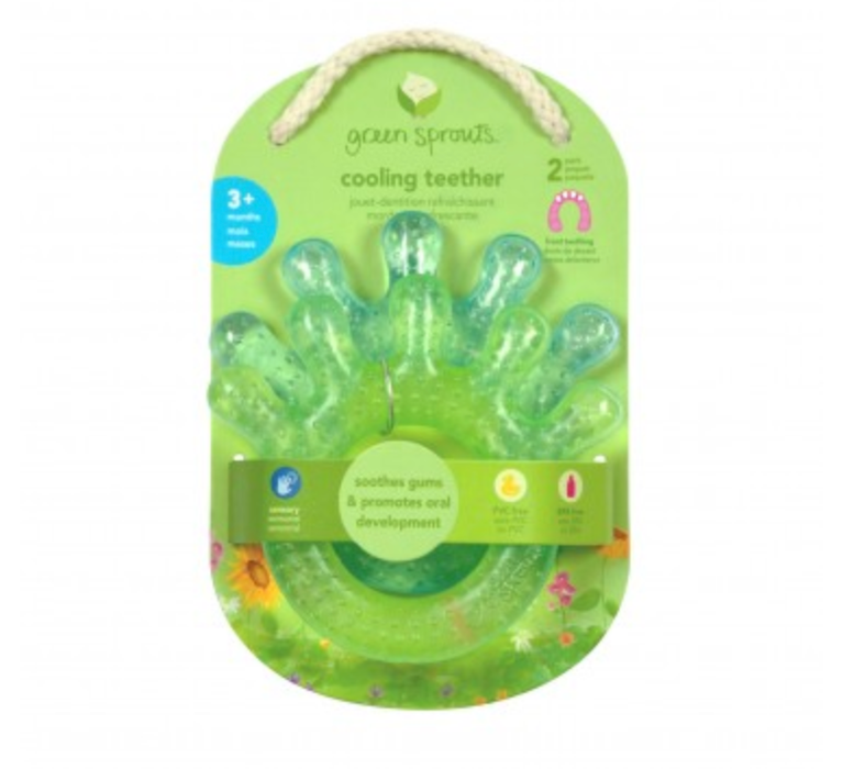 Green Sprouts Silicone Cooling Hand Teether 2 Pack