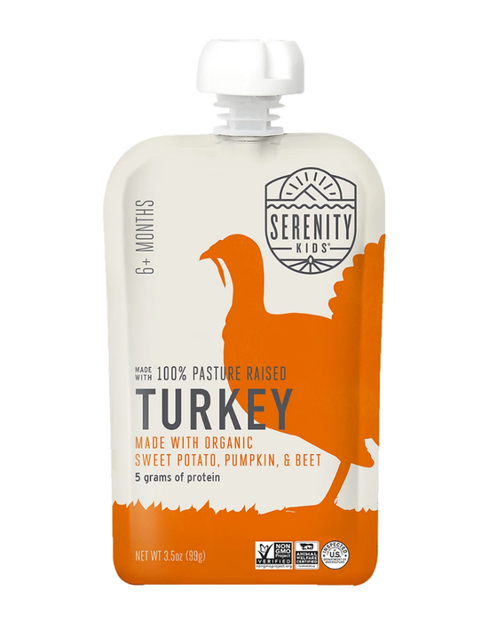 Serenity Kids Pasture Raised Turkey with Organic Pumpkin and Beets Pouch