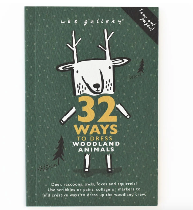 Wee Gallery 32 Ways to Dress Woodland Animals Activity Book