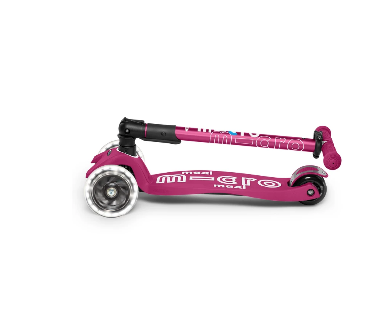 Micro Kickboard Maxi Deluxe Foldable LED Scooter