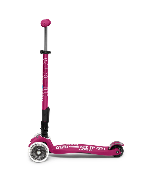 Micro Kickboard Maxi Deluxe Foldable LED Scooter