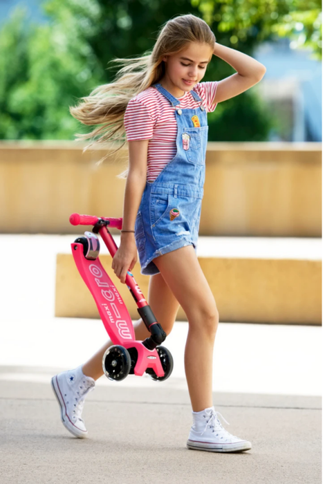 Micro Kickboard Maxi Deluxe Foldable LED Scooter