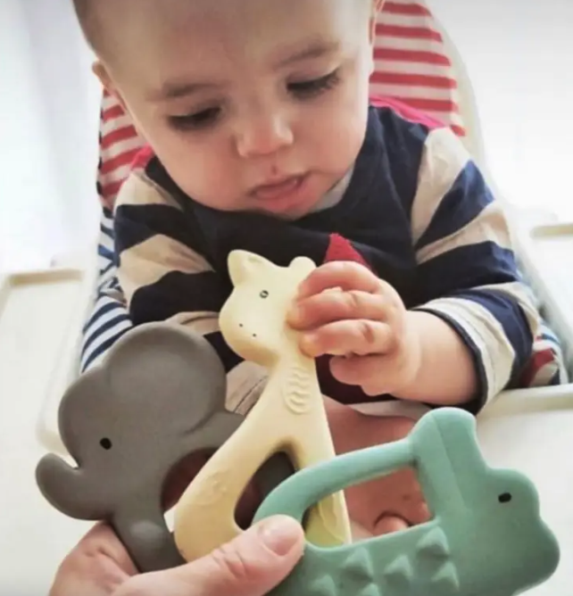 Tikiri Toys Elephant Natural Organic Rubber Teether