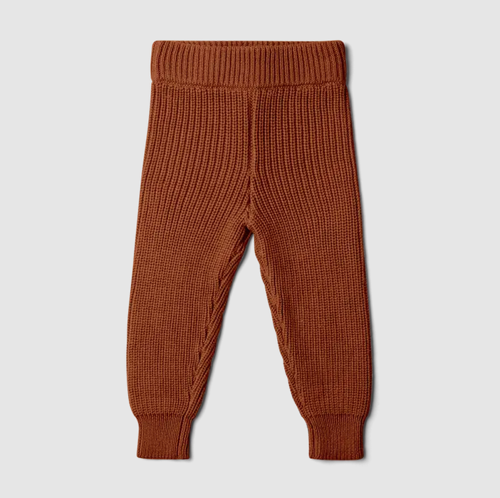 goumikids Organic Cotton Knit Pants (Clay)