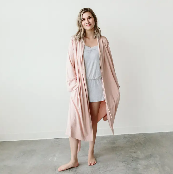 goumikids Viscose Organic Cotton Women's Robe (Rose)