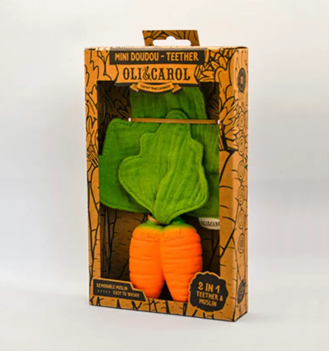 Oli & Carol Cathy the Carrot Mini DouDou Teether