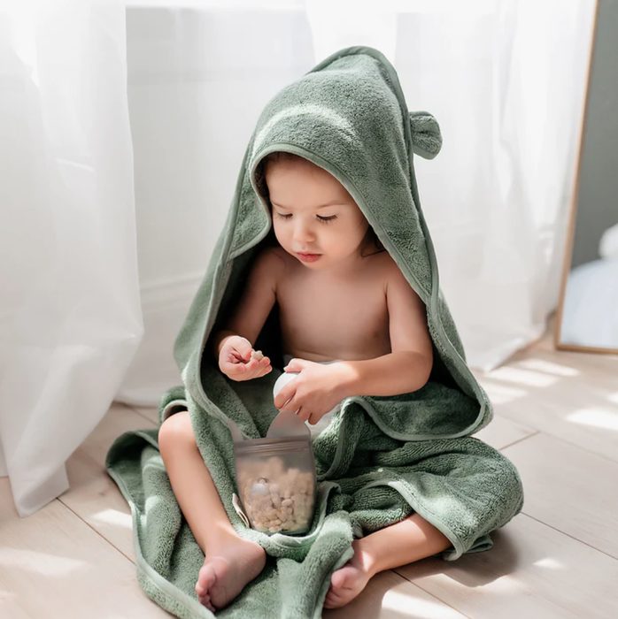 Natemia Organic Cotton Hooded Towel for Babies and Toddlers