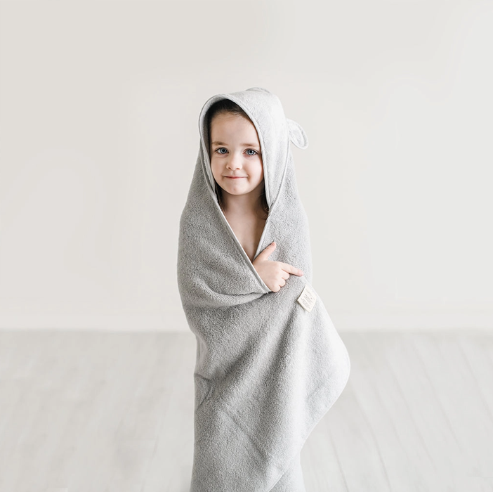 Natemia Organic Cotton Hooded Towel for Babies and Toddlers