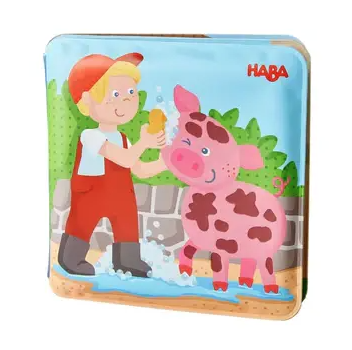 HABA Farm Animal Magic Color Changing Wash Away Bath Book