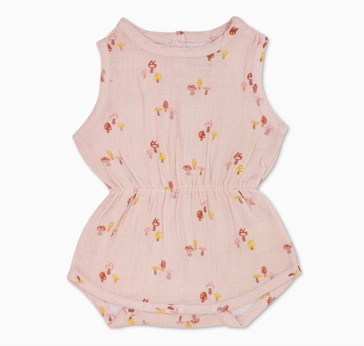 Mini Mushroom Muslin Shortall