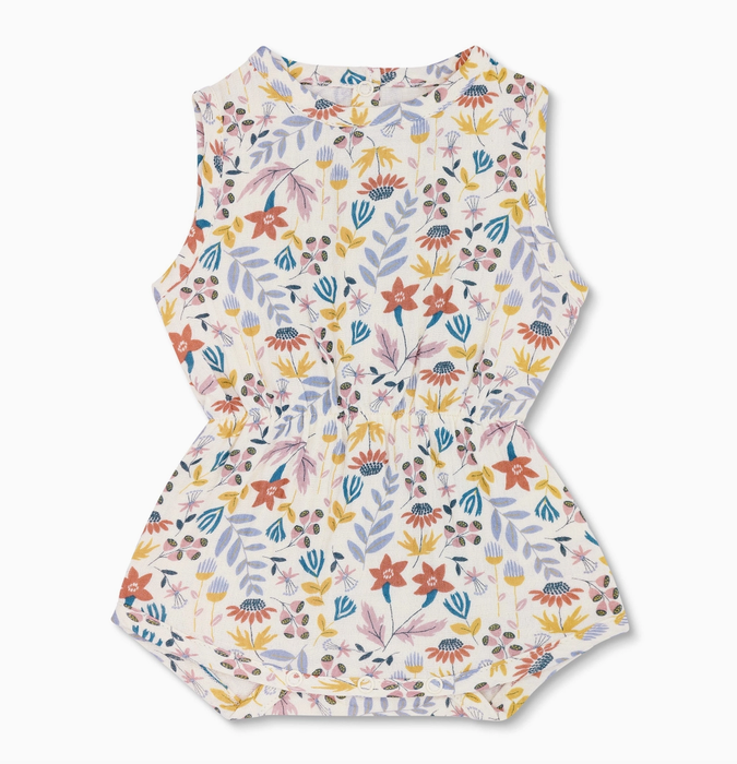 Earthtone Floral Muslin Shortall