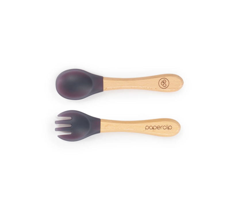 Paperclip Color Changing Spork & Spoon Set