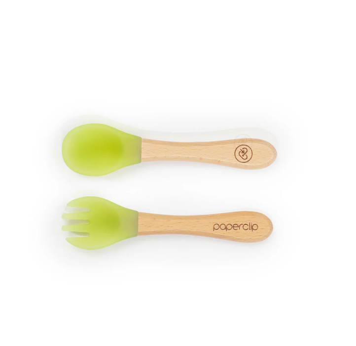 Paperclip Color Changing Spork & Spoon Set