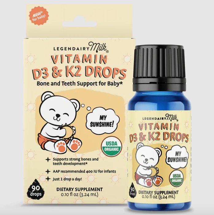 Legendairy Milk Baby Vitamin D3 & K2 Liquid Drops