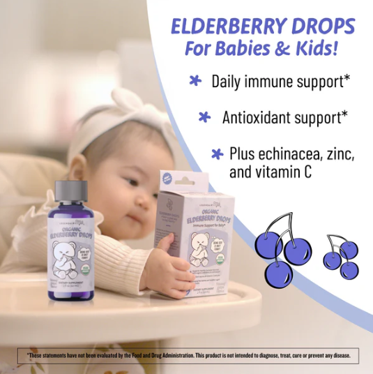 Legendairy Milk Organic Baby and Toddler Elderberry Drops