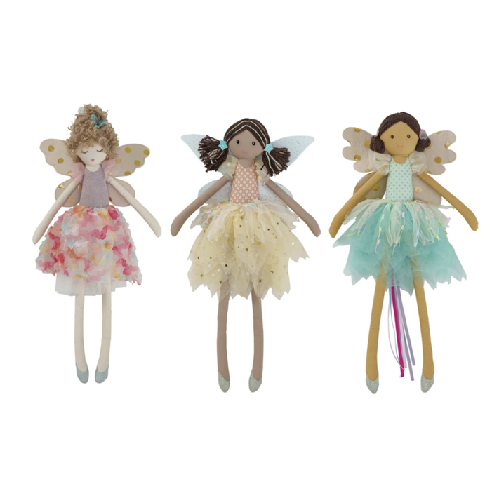 Creative Co-Op Fabric Fairy Doll