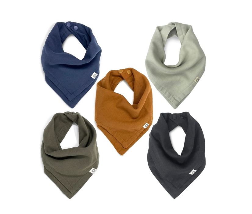 Kishu Baby Organic Scarf Bib 5-Pack