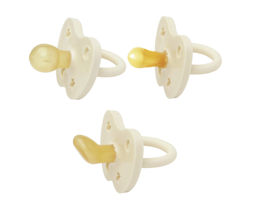 Hevea Trial Trio-Pack Natural Rubber Pacifiers for 0+ Months