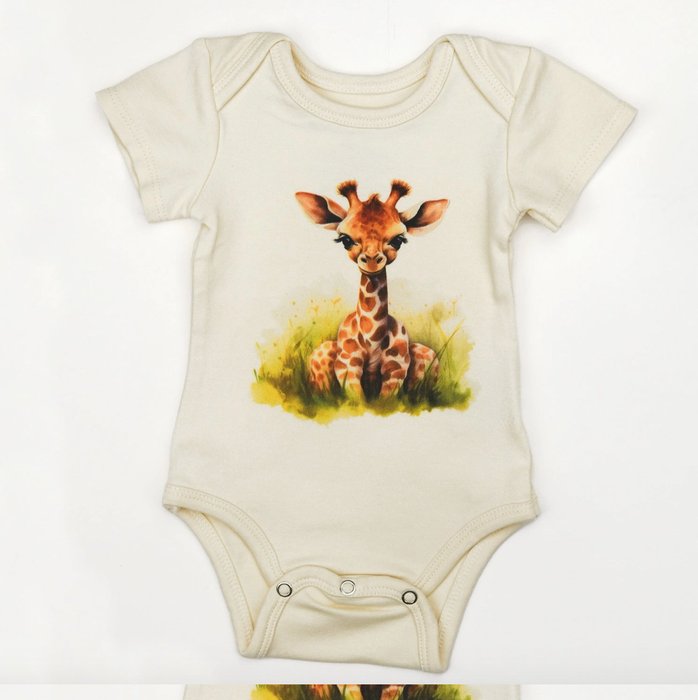 Earthy Organic Cotton Short Sleeve Bodysuit - Gerald