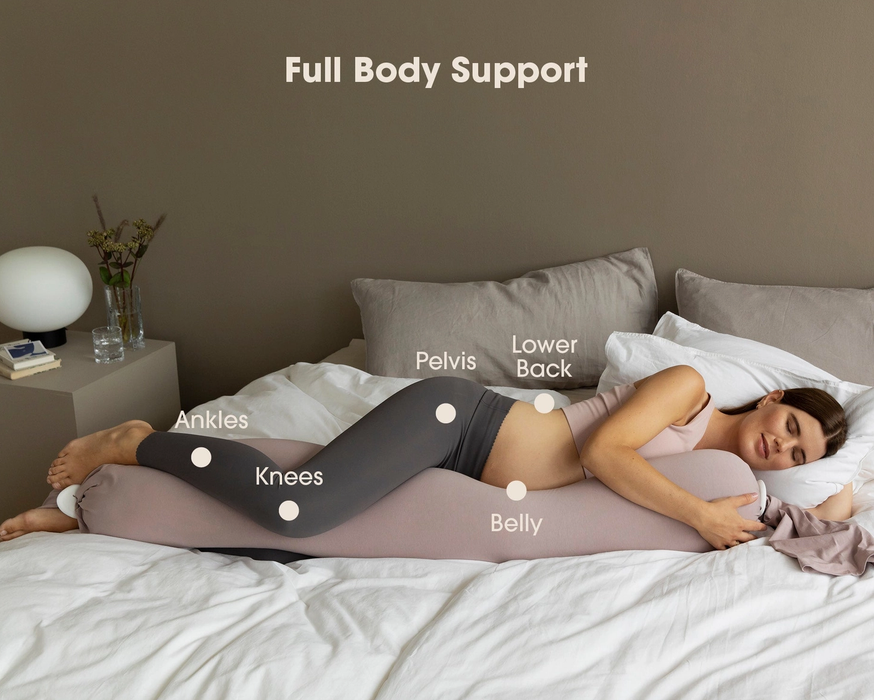 bbhugme pregnancy pillow side sleeping positions diagram