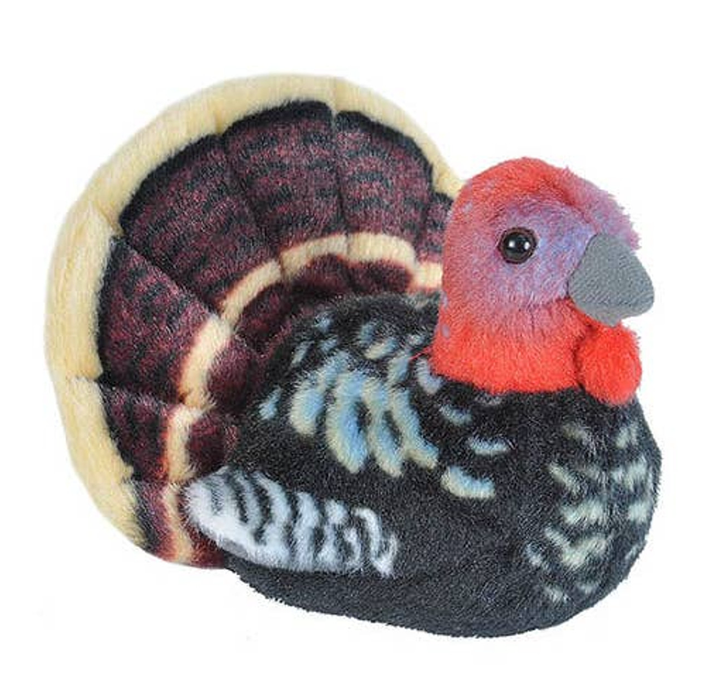 Wild Republic Audubon II Wild Turkey Stuffed Animal with Sound