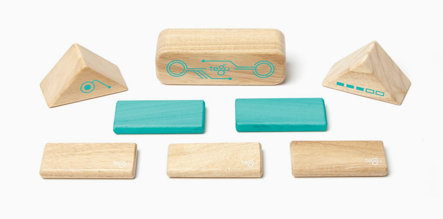 Tegu Robo - Magnetic Wooden Block Set