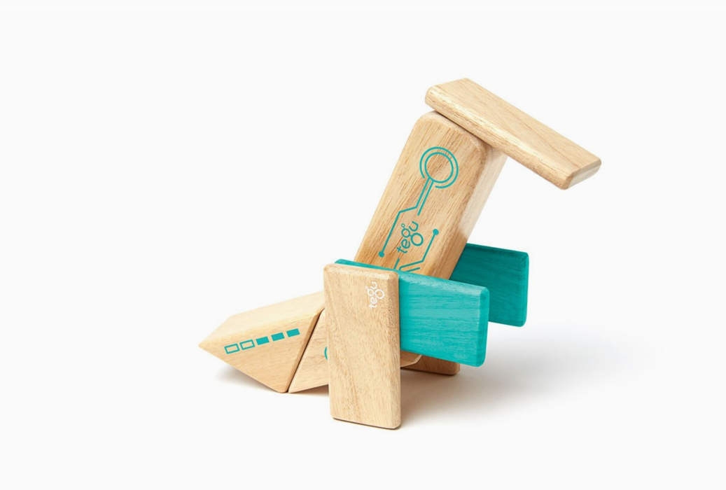 Tegu Robo - Magnetic Wooden Block Set