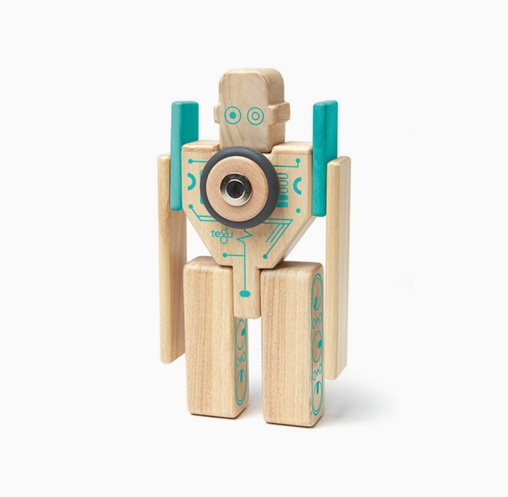 Tegu Magbot - Magnetic Wooden Block Set