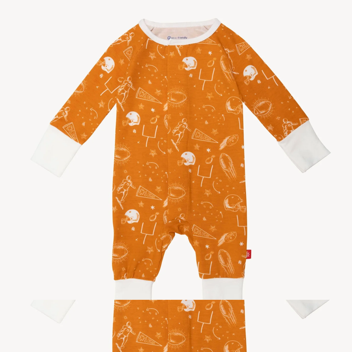 Magnetic Me Modal Convertible Grow with Me Coverall: Orange Game Day