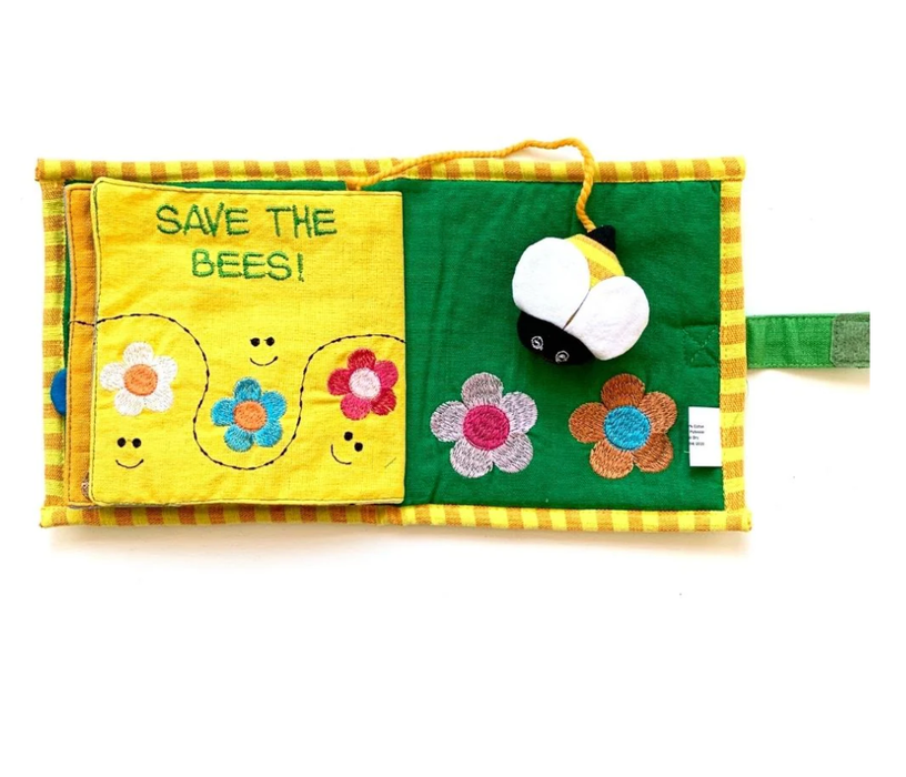 Mr. Ellie Pooh Fabric Kids' Book - Save the Bees