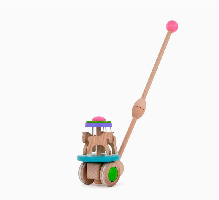 Bajo Wooden Carousel Push Toy