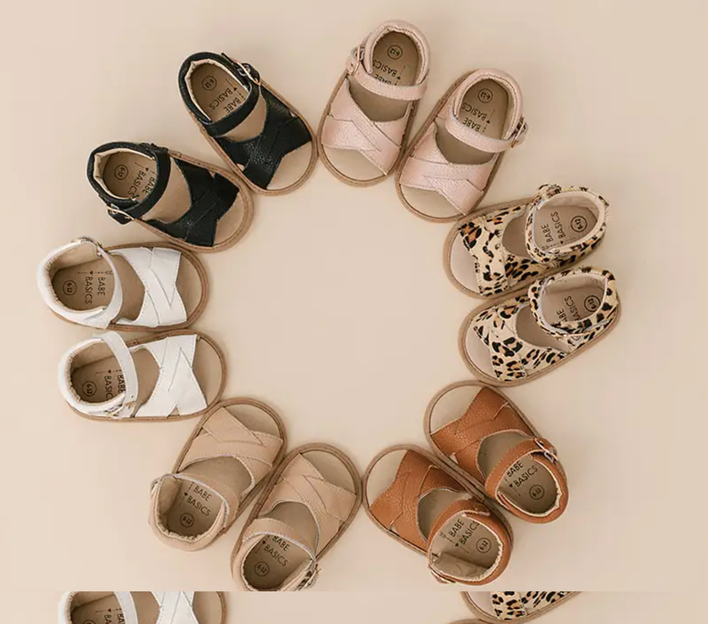 Babe Basics Split-Soled Leather Baby Sandals