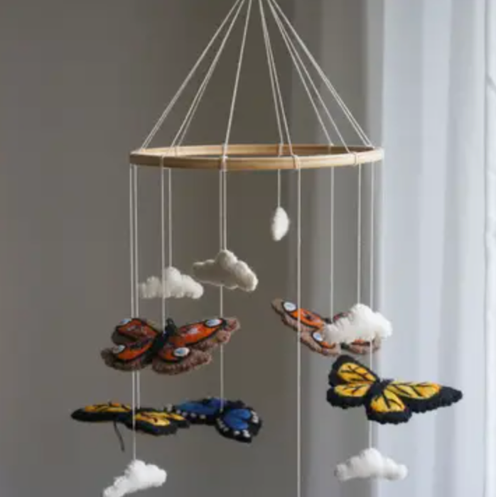 Gamcha Mobile (Butterflies - Blue/Orange)