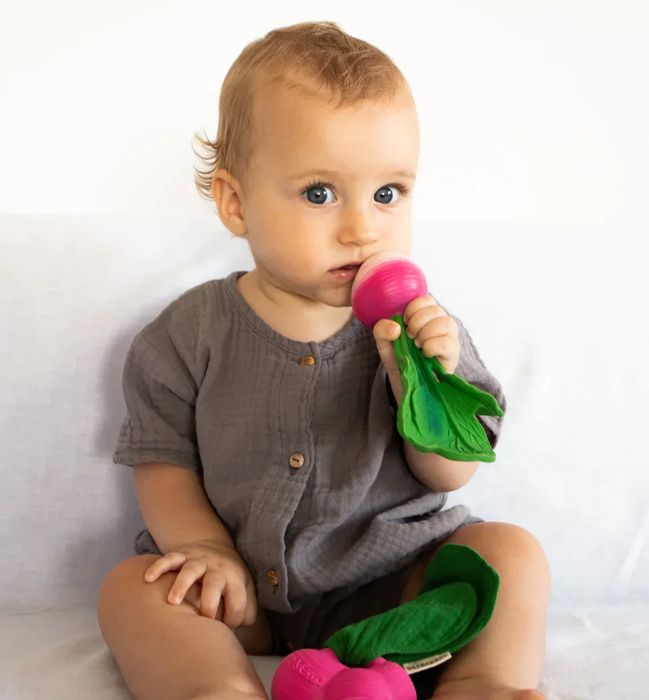 Oli & Carol Ramona the Radish Mini Doudou Teether