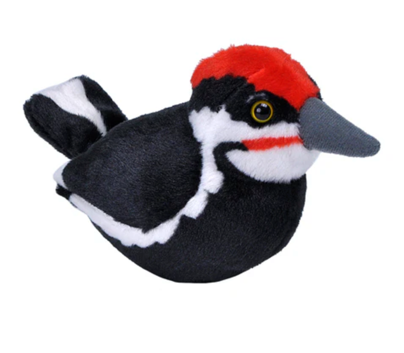 Wild Republic Audubon II Pileated Woodpecker Stuffed Animal with Sound