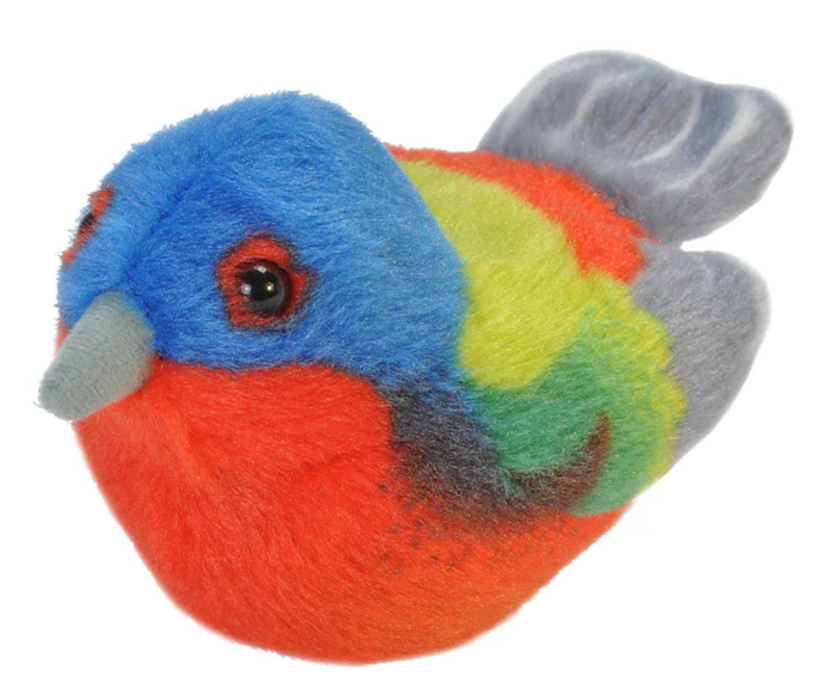 Wild Republic Audubon II Painted Bunting Stuffed Animal with Sound