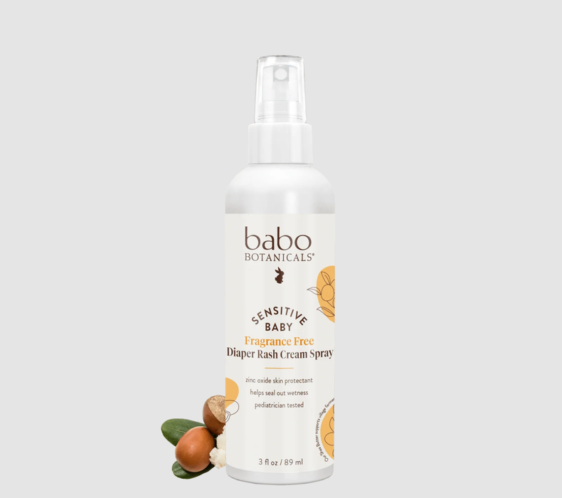 Babo Botanicals 3fl oz Sensitive Baby Frarance-Free Diaper Rash Cream Spray