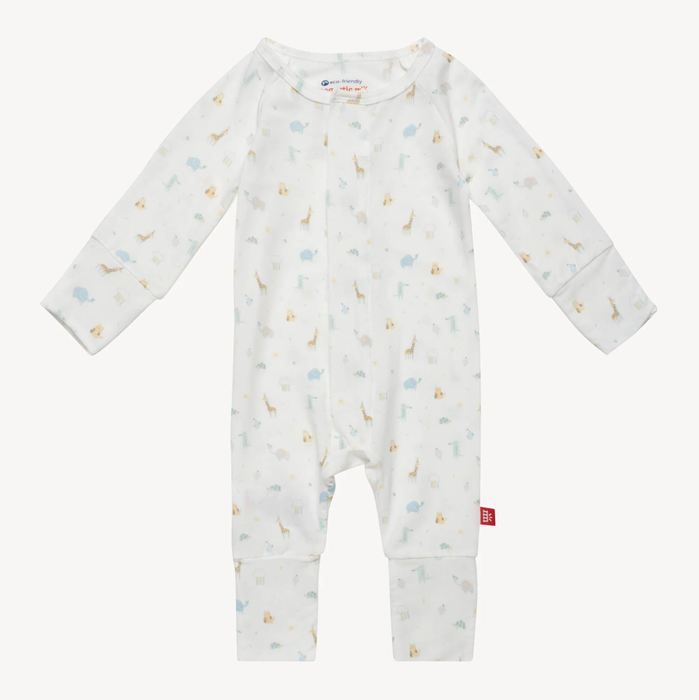 Magnetic Me Modal Convertible Grow with Me Coverall: Blue Little Bitty Pretty One