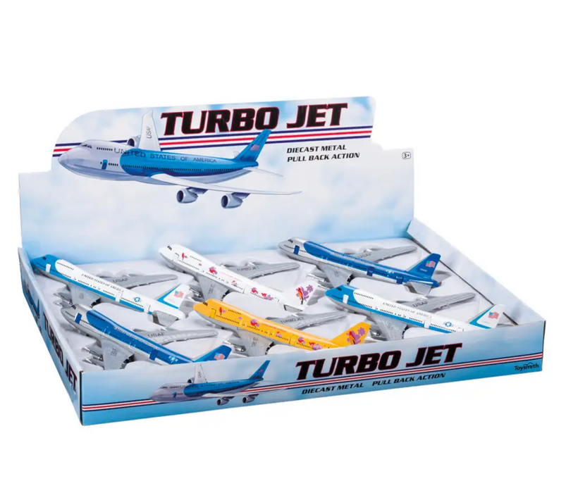 Pull Back Turbo Jets, Die-Cast