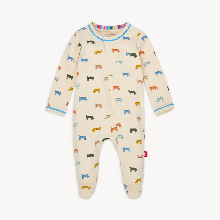 Magnetic Me Organic Cotton Footie: Le Tigre