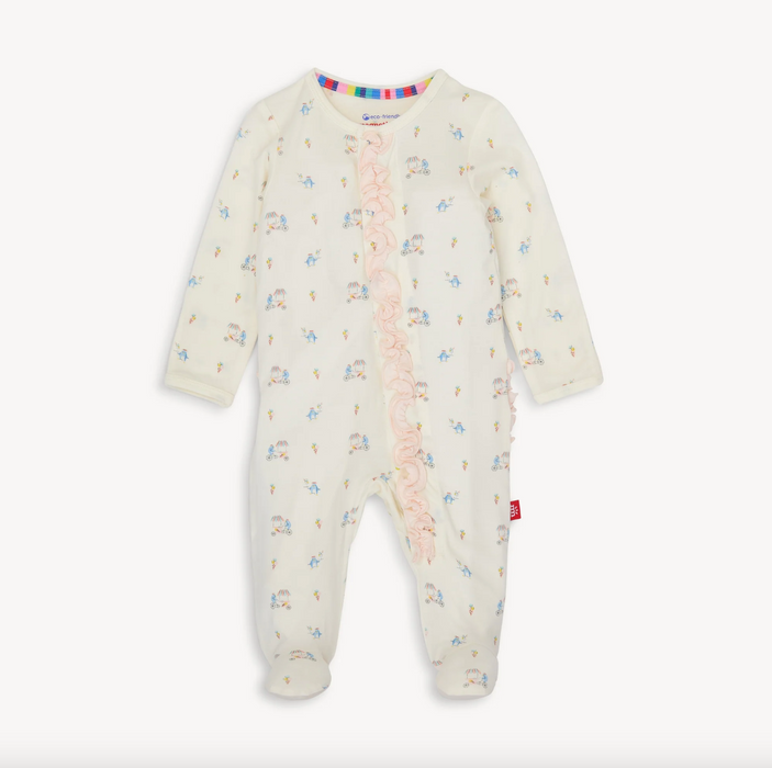 Magnetic Me Modal Footie with Ruffles: Penguin Pints