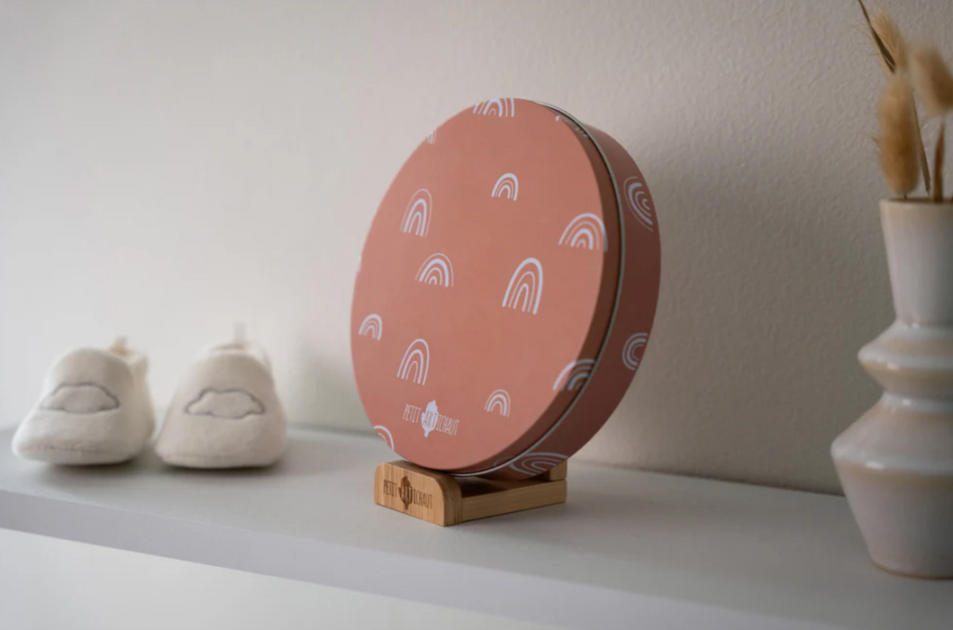 Petit Artichaut Baby Box Round - Rainbow Terracotta