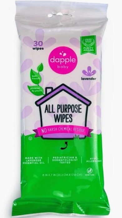 Dapple Baby All Purpose Wipes, 30 Count